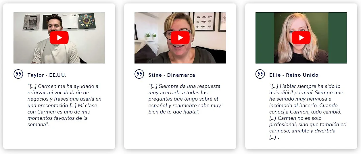 opiniones alumnos carmen teixeira